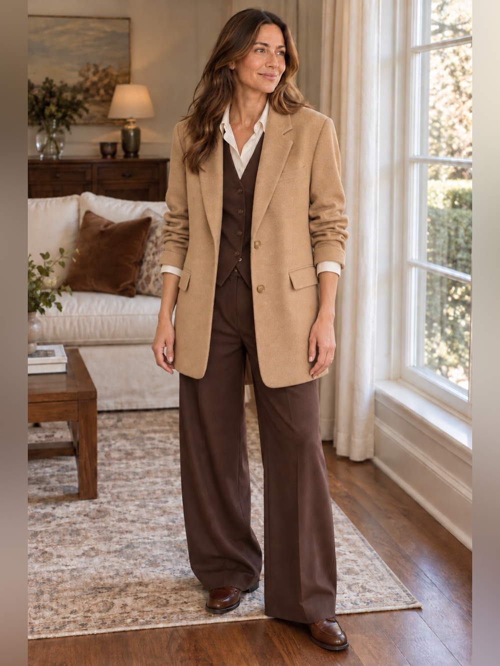 Talbots 100% Pure Camel Hair Blazer Made in Italy Camel Size 14